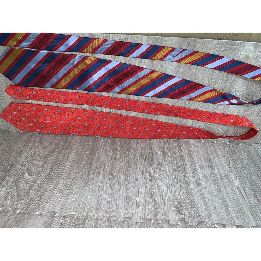 Jos. A. Bank  Men's Silk Striped Necktie‎ Set of 5 Multicolor